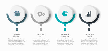 Infographic design template with place for your data. Vector illustration.のイラスト素材
