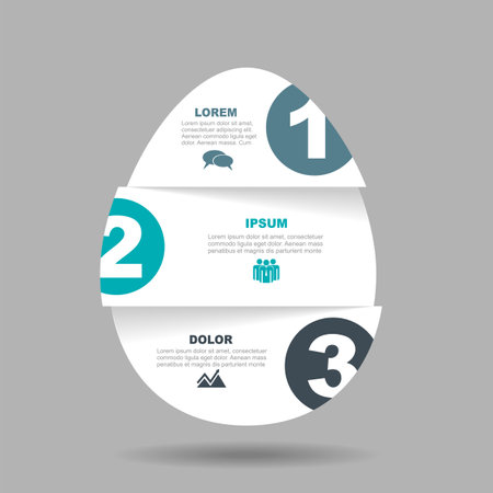 Infographic design template with place for your data. Vector illustration.のイラスト素材