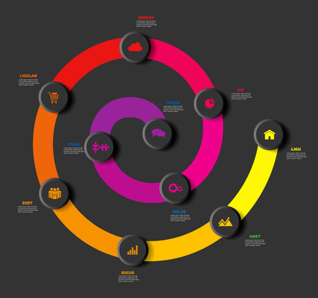 Infographic design template with place for your data. Vector illustration.のイラスト素材