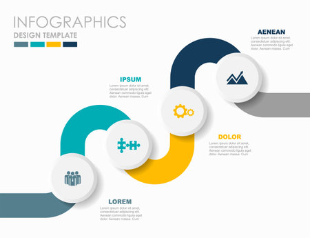Infographic design template with place for your data. Vector illustration.のイラスト素材