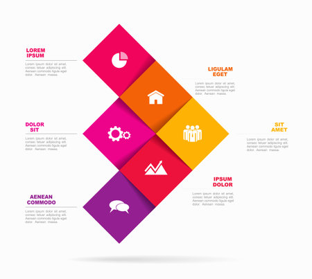 Infographic design template with place for your data. Vector illustration.のイラスト素材