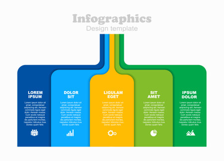 Infographic design template with place for your data. Vector illustration.のイラスト素材