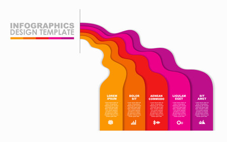 Infographic design template with place for your data. Vector illustration.のイラスト素材