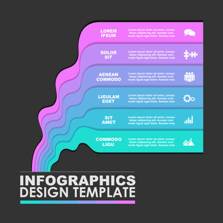 Infographic design template with place for your data. Vector illustration.のイラスト素材