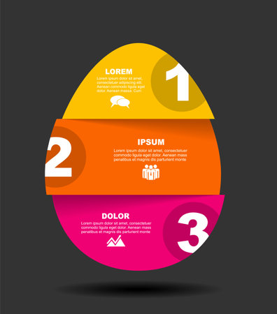 Infographic design template with place for your data. Vector illustration.のイラスト素材