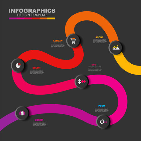 Infographic design template with place for your data. Vector illustration.のイラスト素材
