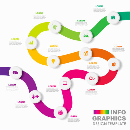Infographic design template with place for your data. Vector illustration.のイラスト素材
