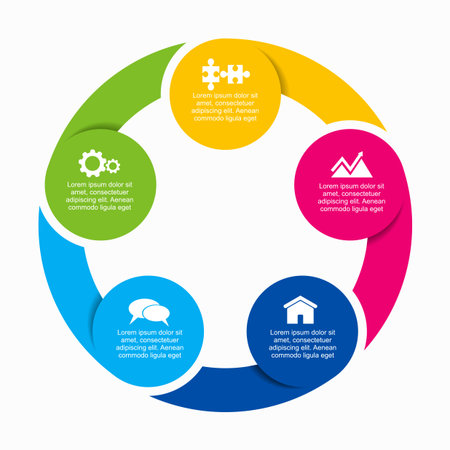 Infographic design template with place for your text. Vector illustration.のイラスト素材