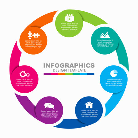 Infographic design template with place for your text. Vector illustration.のイラスト素材