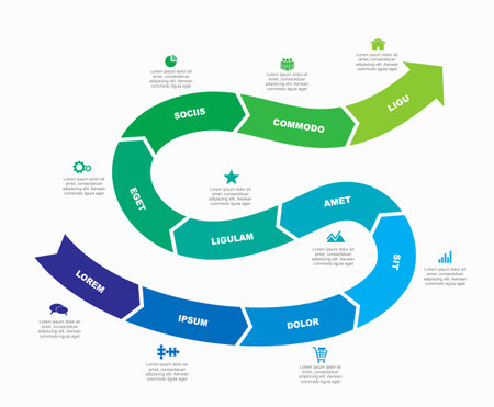 Infographic design template with place for your text. Vector illustration.のイラスト素材