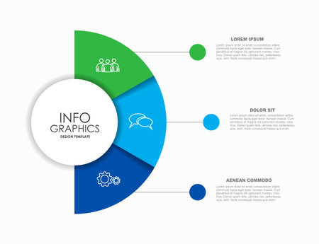 Infographic design template with place for your text. Vector illustration.のイラスト素材