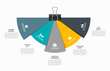 Infographic design template with place for your text. Vector illustration.のイラスト素材
