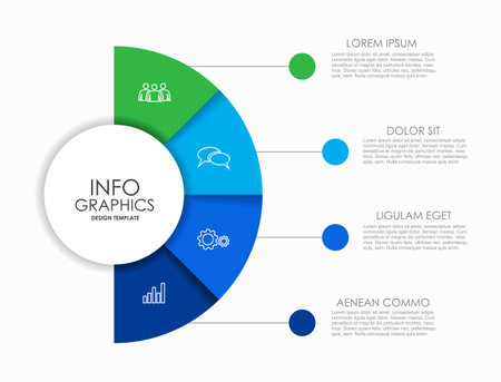 Infographic design template with place for your data. Vector illustration.のイラスト素材