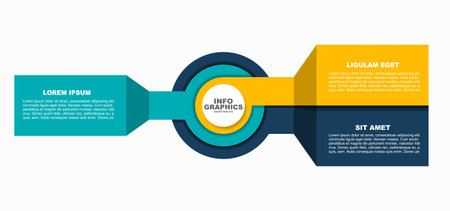 Infographic design template with place for your data. Vector illustration.のイラスト素材