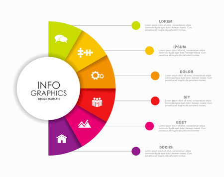 Infographic design template with place for your data. Vector illustration.のイラスト素材