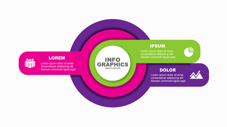 Infographic design template with place for your data. Vector illustration.のイラスト素材
