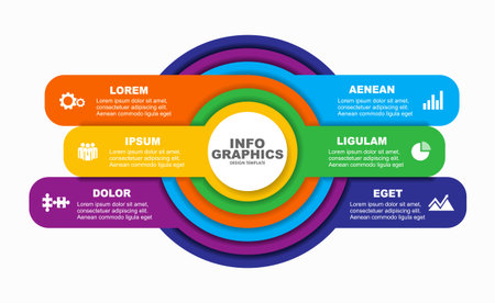 Infographic design template with place for your data. Vector illustration.のイラスト素材