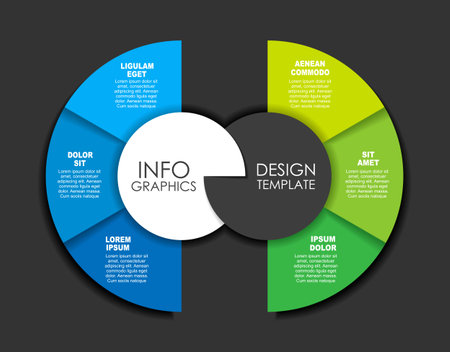 Infographic design template with place for your data. Vector illustration.のイラスト素材