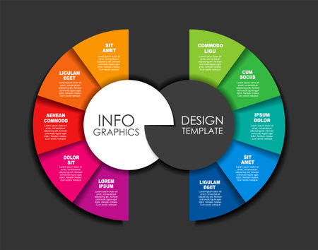 Infographic design template with place for your data. Vector illustration.のイラスト素材