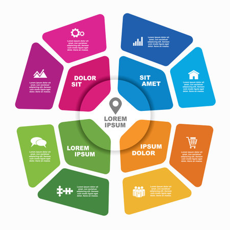 Infographic design template with place for your data. Vector illustration.のイラスト素材
