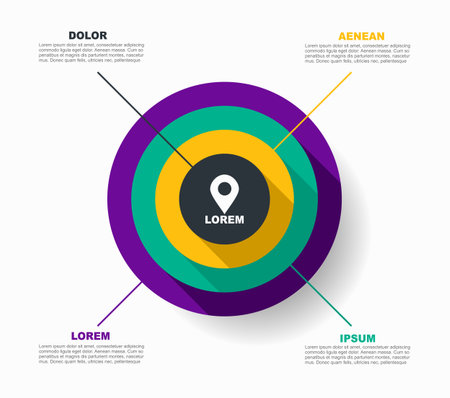 Infographic design template with place for your data. Vector illustration.のイラスト素材