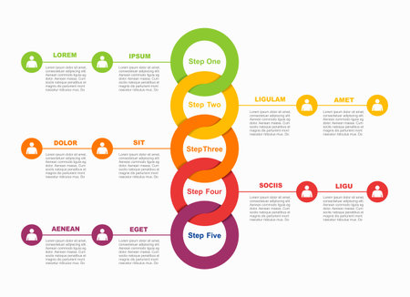 Infographic design template with place for your data. Vector illustration.のイラスト素材