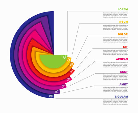 Infographic design template with place for your data. Vector illustration.のイラスト素材