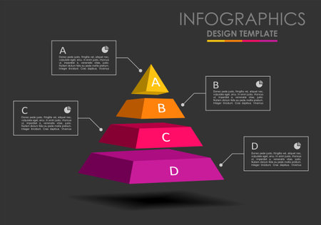 Infographic design template with place for your data. Vector illustration.のイラスト素材