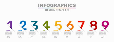 Infographic design template with place for your data. Vector illustration.のイラスト素材