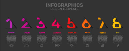 Infographic design template with place for your data. Vector illustration.のイラスト素材