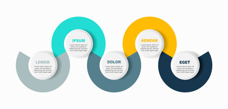 Infographic design template with place for your data. Vector illustration.のイラスト素材