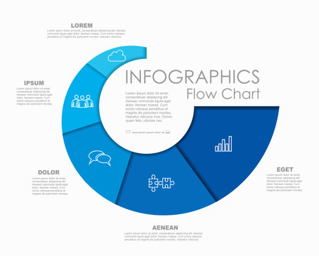 Infographic design template with place for your text. Vector illustration.のイラスト素材