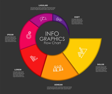 Infographic design template with place for your text. Vector illustration.のイラスト素材