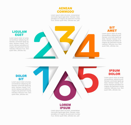 Infographic design template with place for your data. Vector illustration.のイラスト素材