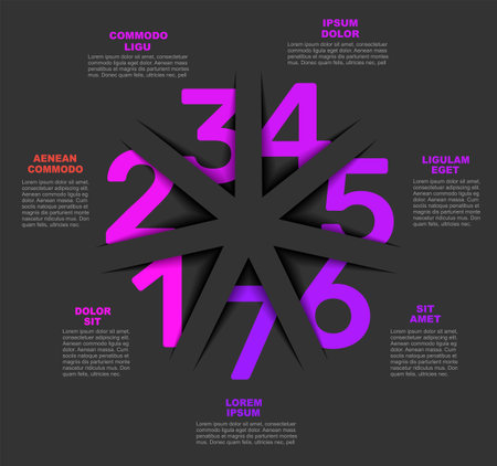 Infographic design template with place for your data. Vector illustration.のイラスト素材