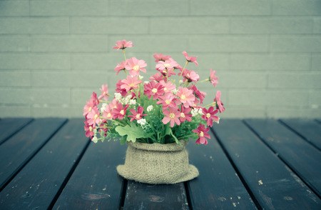 colorful flowers,Bouquet of  plastic flowersの写真素材