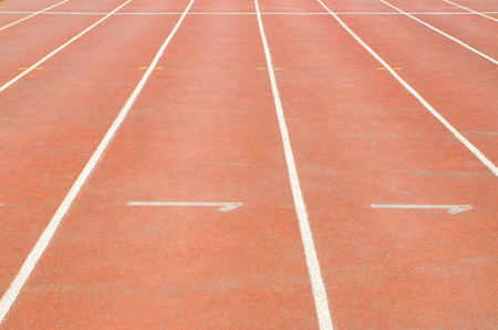 Athletics stadium running track