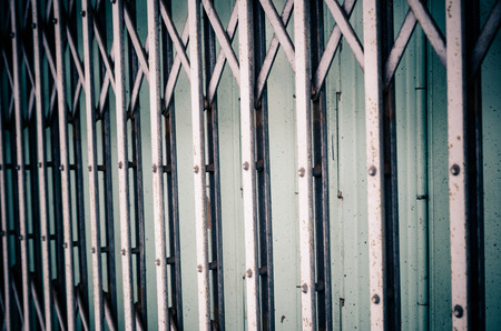 the pattern of Steel stretch doorの写真素材