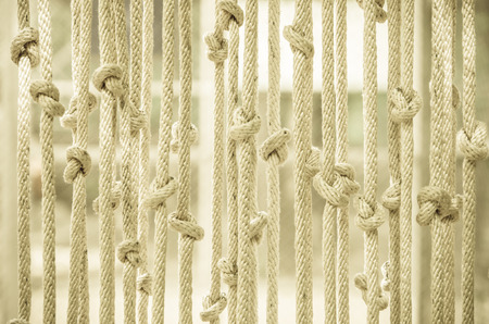 Blinds made ââof rope, Curtainsの写真素材