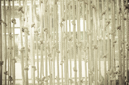 Blinds made ââof rope, Curtainsの写真素材