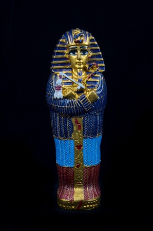 Egyptian golden pharaohs mask - travel to Egypt concept , Egyptian Casket