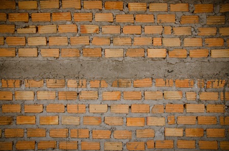 Background of brick wall natural textureの写真素材