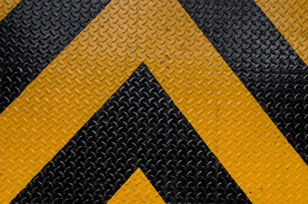 black and yellow pattern style of steel floor for background