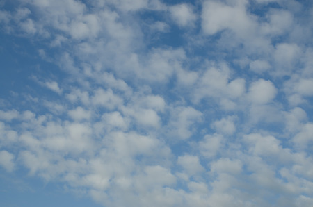 clouds in the blue sky