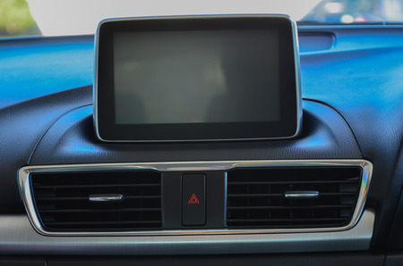 Control panel in a modern car