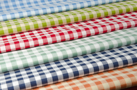Multi-colored kitchen towels. Colorful kitchen towels.Colorful tablecloth.