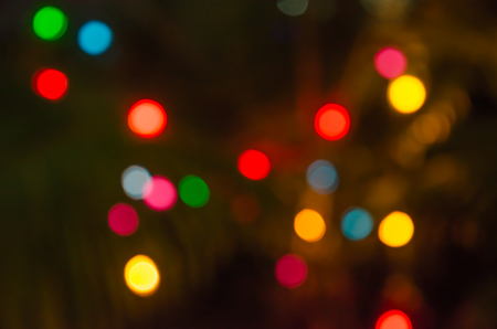 abstract background colorful bokeh circles. Beautiful background with particles.