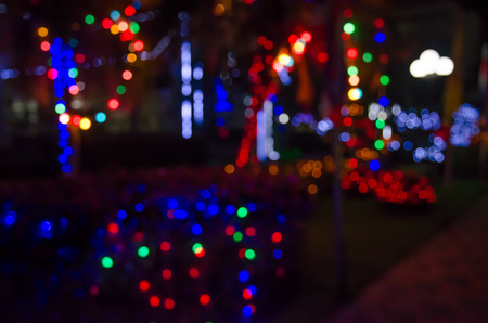 abstract background colorful bokeh circles. Beautiful background with particles.の写真素材