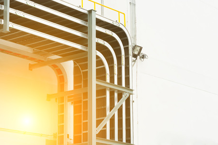 Support cable tray for sub-station building.の写真素材