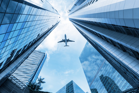 Skyscraper and tower of business center., Business concept.の写真素材